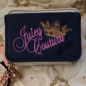 Juicy Couture Blue and Gold Wallet